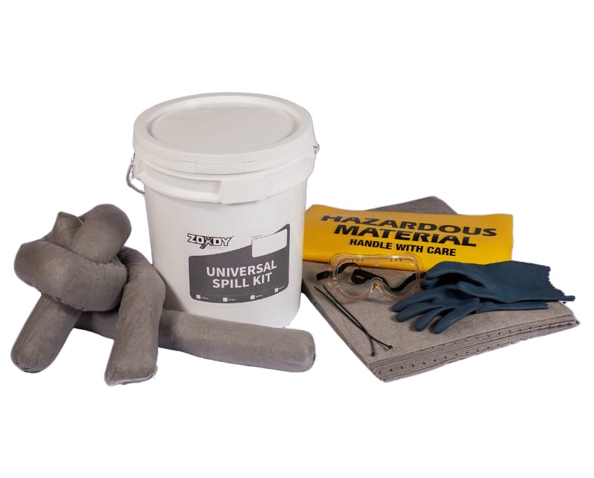 20 Liter Universal Spill Kit in Non-Sparking Bucket