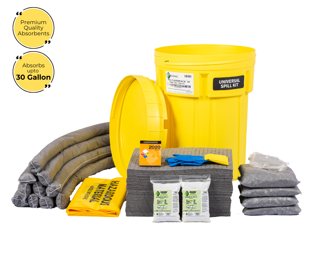 30 Gallon Universal Spill Kit in ENPAC Salvage Drum