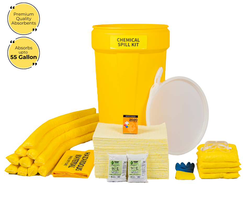 55 Gallon Chemical Spill Kit in ENPAC Overpack Drum