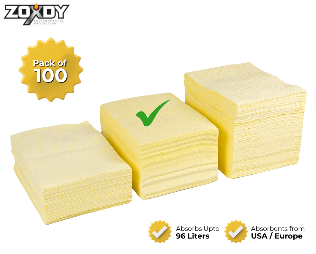 Chemical Absorbent Pad, Bonded, Mediumweight