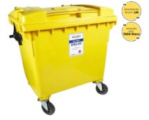 Lubetech Oil Spill Kit in Four Wheeled Bin, 1000 Liters