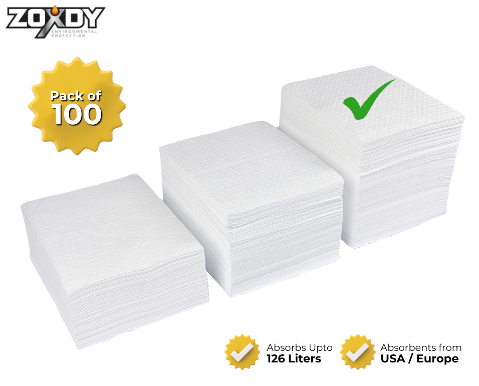 Oil Absorbent Pad, Bonded, Heavyweight