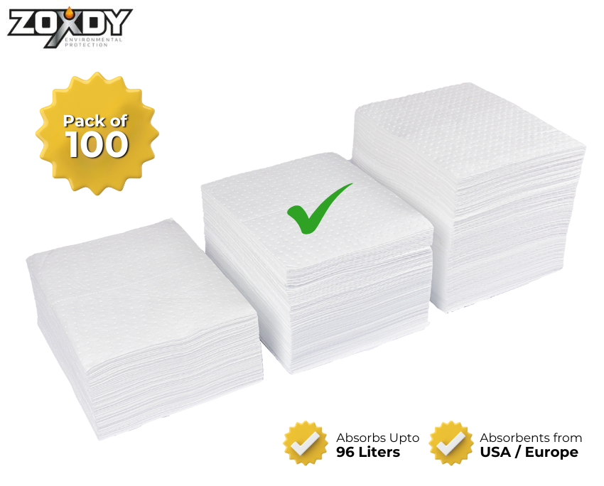 Oil Absorbent Pad, Bonded, Mediumweight