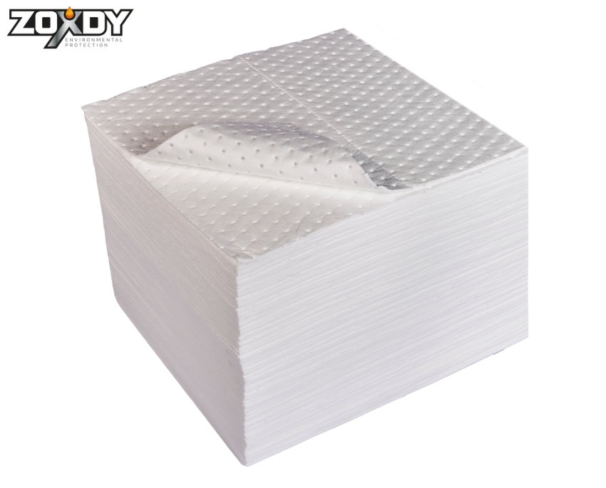 Oil Absorbent Pad, Bonded, Lightweight, 200/PK