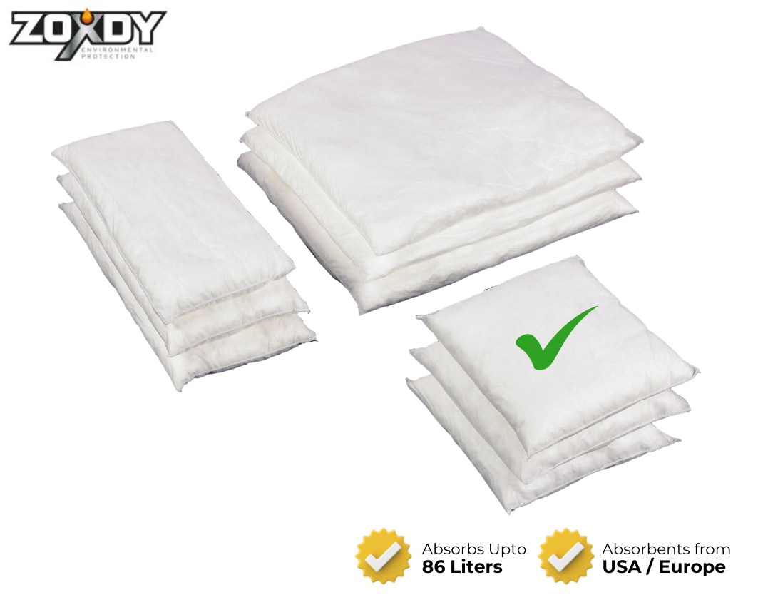 Oil Absorbent Pillow, 10" x 10"